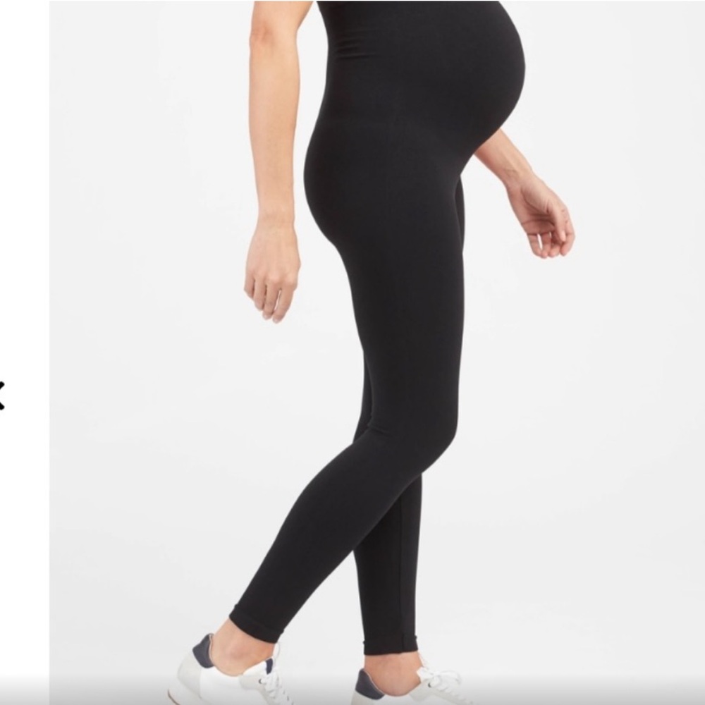 Spanx Black Maternity Look At Me Now Leggings